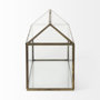 68827 - Hutt 16L x 6W x 9H Gold Glass Terrarium Box