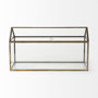 68827 - Hutt 16L x 6W x 9H Gold Glass Terrarium Box