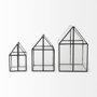 68840 - Sikes (Large) 10L x 10W x 16H Hut Terrarium W/Glass Base