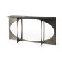 69263-AB - Reinhold IV Black Marble Top Iron Console Table