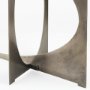 69263-AB - Reinhold IV Black Marble Top Iron Console Table