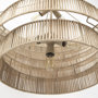 69240 - Marimba 40 L x 40 W x 24 H Natural Cane 6 Tier Chandelier