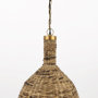69244 - Campanile 16.0L x 16.0W x 27.0H Brown Whicker Pendant Light