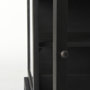 69207 - Arelius 20L x 18W x 26H Black-Brown Wood W/ Black Metal Frame End/Side Table