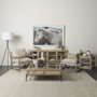 69206 - Arelius 20L x 18W x 26H Light Brown Wood W/ Black Metal Frame End/Side Table