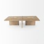 69186 - Aida 56 x 34 Rectangular Light Brown Wood Coffee Table