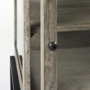 69303 -  Arelius 20L x 18W x 26H Gray Wood W/ Black Metal Frame End/Side Table