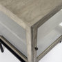 69303 -  Arelius 20L x 18W x 26H Gray Wood W/ Black Metal Frame End/Side Table