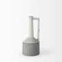 30951 - Burton 14.2H Medium Two Tone Gray Ceramic Jug Vase
