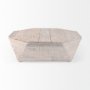 50510 - Esagono Octagonal Reclaimed Wood Coffee Table w/ Storage