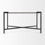 68239 - Lucas 30x30 White Marble Top Black Metal Base Coffee Table