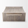 68746 - Elaine 59x36 Brown Solid Wood Top & Base Coffee Table