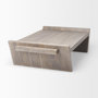 68746 - Elaine 59x36 Brown Solid Wood Top & Base Coffee Table