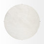 68232-AB - Reinhold 49" Round White Marble Top Gold Metal Base Coffee Table