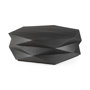 69541 - Arreto 48" Black Solid Wood Hexagonal Storage Coffee Table