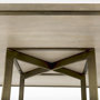 69177-AB - Faye I 48L x 48W x 30H Beige Finished Wood W/Gold Metal Base Square Dining Table