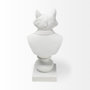 57900 - Murray 13H White Painted Resin Fox in a Suit Bust