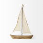 68692 - Tartane Large 22L x 2W Brown/Cream Nautical Inspired Sailboat