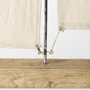 68692 - Tartane Large 22L x 2W Brown/Cream Nautical Inspired Sailboat