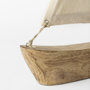 68692 - Tartane Large 22L x 2W Brown/Cream Nautical Inspired Sailboat