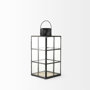 68832 - Gamfield 6.1L x 6.1W x 13.4H Medium Black Metal and Glass Lantern