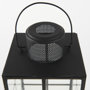 68832 - Gamfield 6.1L x 6.1W x 13.4H Medium Black Metal and Glass Lantern