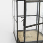 68832 - Gamfield 6.1L x 6.1W x 13.4H Medium Black Metal and Glass Lantern