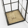 68832 - Gamfield 6.1L x 6.1W x 13.4H Medium Black Metal and Glass Lantern