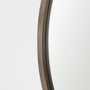 69234 - Gambit 46" Round Light Brown Wood Frame Wall Mirror