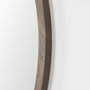 69234 - Gambit 46" Round Light Brown Wood Frame Wall Mirror