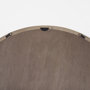 69234 - Gambit 46" Round Light Brown Wood Frame Wall Mirror