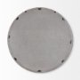69236 - Gambit 46" Round Gray Wash Wood Frame Wall Mirror