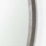 69236 - Gambit 46" Round Gray Wash Wood Frame Wall Mirror