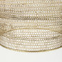69239 - Halycon 16.0L x 16.0W x 20.0H Gold Mesh and Iron Pendant Light