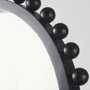 69285 - Leeds 23L x 35H Black Wood Arch Frame Mirror