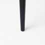 69352 - Clara Black Wood W/ Cream Fabric Seat and Cane Back Dining Chair