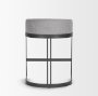 69455 - Hollyfield II Gray Fabric Seat W/ Gray Metal Base Counter Stool