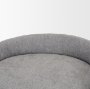 69455 - Hollyfield II Gray Fabric Seat W/ Gray Metal Base Counter Stool