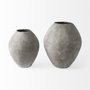 69404 - Gobi 19.75L x 20H Small Tan Ceramic Oval Vase