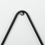 69531 - Khufu 18.9L x 5.5W x 10.2H Set of Three Brown Wood W/ Black Metal Triangular Hanging Shelves