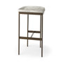 69385 - Millie 30H Hair-on-hide Seat W/ Gold Frame Bar Stool