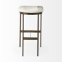 69385 - Millie 30H Hair-on-hide Seat W/ Gold Frame Bar Stool