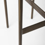 69385 - Millie 30H Hair-on-hide Seat W/ Gold Frame Bar Stool