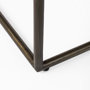 69392 - Clarissa 18.0L x 16.0W x 26.25H Black Woven Leather Seat W/ Gold Frame Counter Stool