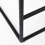 69393 - Clarissa 18.0L x 16.0W x 26.25H Dark Brown Woven Leather Seat W/ Black Iron Frame Counter Stool