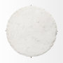 68233-AB - Reinhold II 21L x 21W x 21H Round Live-Edge Marble Top and Gold Metal Base Side/End Table 