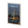 13802 - Toronto Go Canada (XL) by Mercana Studio a Hand Embellished Decograph Framed Art Print under Glass