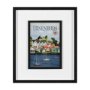 13780 - Lunenburg Go Canada (M) by Mercana Studio a Framed Art Print Matted under Glass