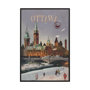 13768 - Ottawa Go Canada (SM) by Mercana Studio a Hand Embellished Decograph Framed Art Print