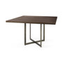 69564-AB - Faye 48.0L x 48.0W x 30.0H Medium Brown Square Dining Table